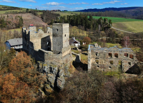 Rokštejn – zřícenina hradu