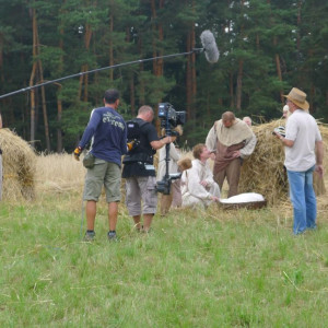 Natáčení filmu Jan Hus v lokalitě u Třebíče