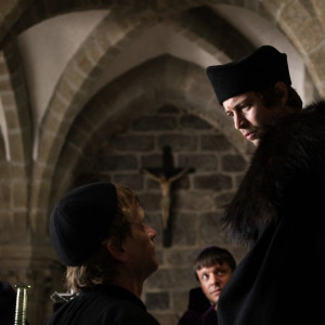 Natáčení filmu Jan Hus v bazilice sv. Prokopa v Třebíči